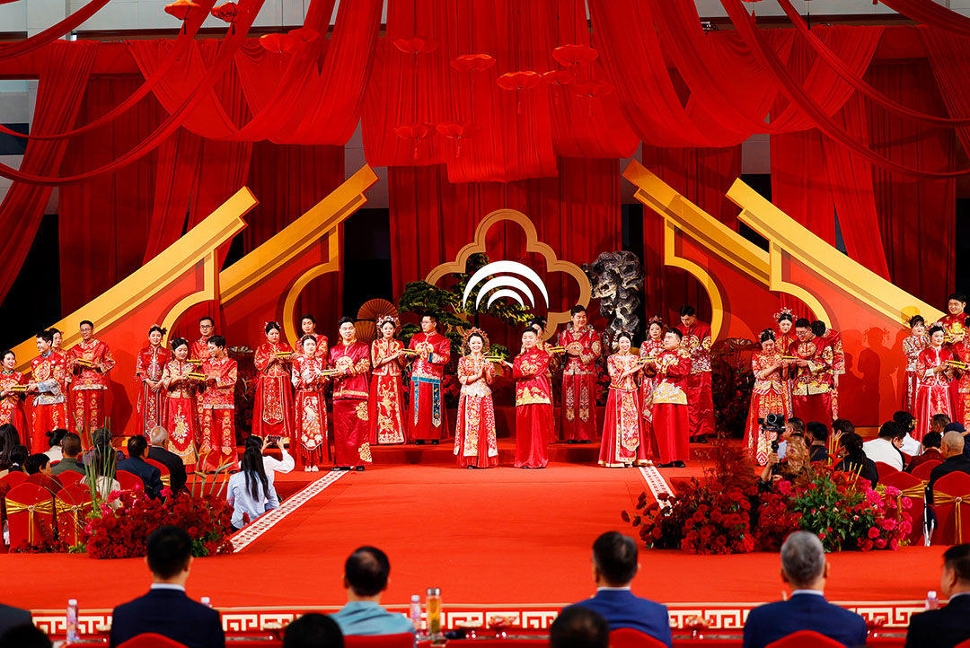 全系“硬核”车队+国风限制浪漫！letou国际米兰官网第15届整体婚礼高甜来袭
