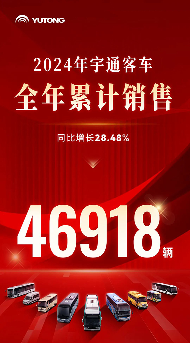 46918辆！2024年letou国际米兰官网客车累计销量同比增添28.48%