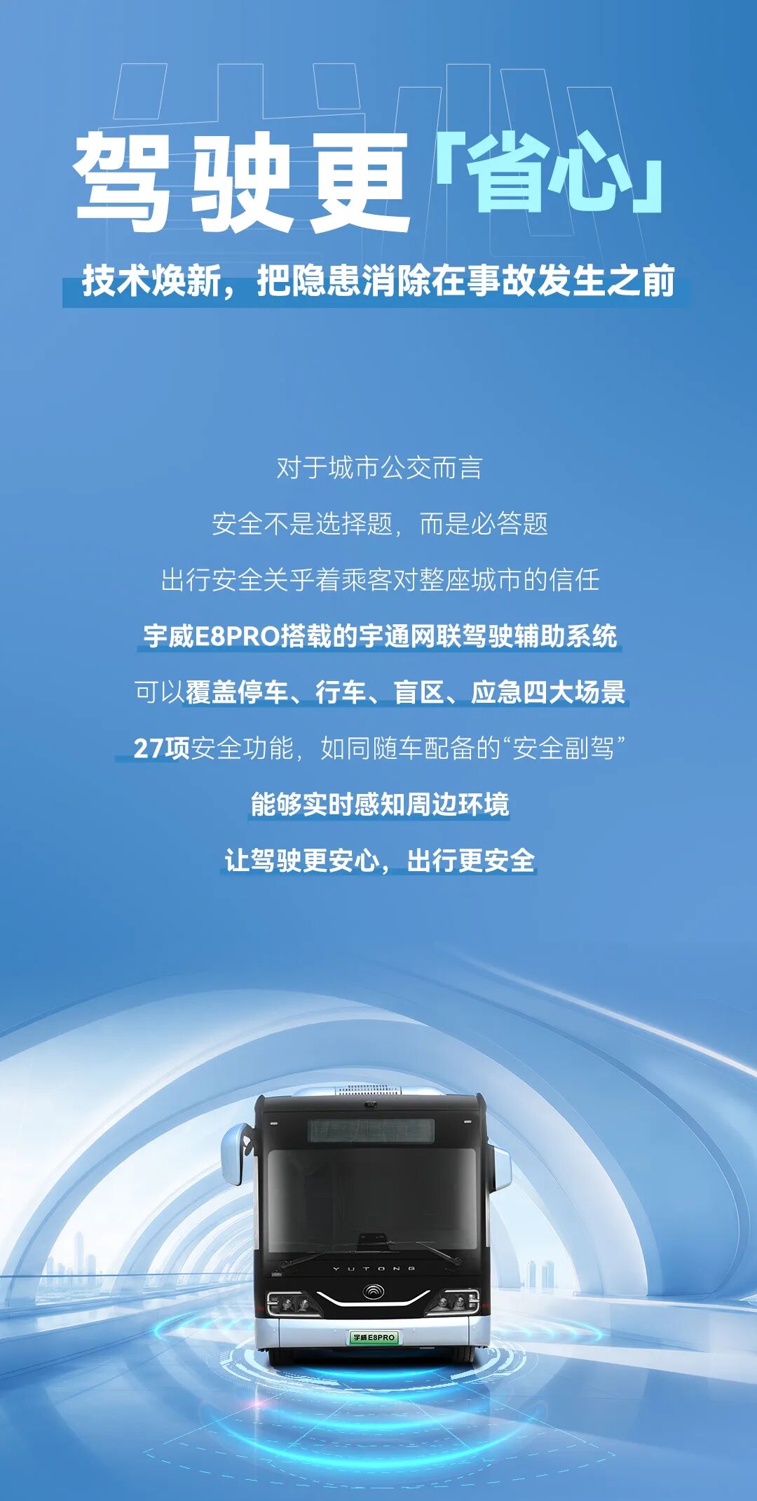 一图读懂新一代8米“0”后悬低地板公交宇威E8PRO